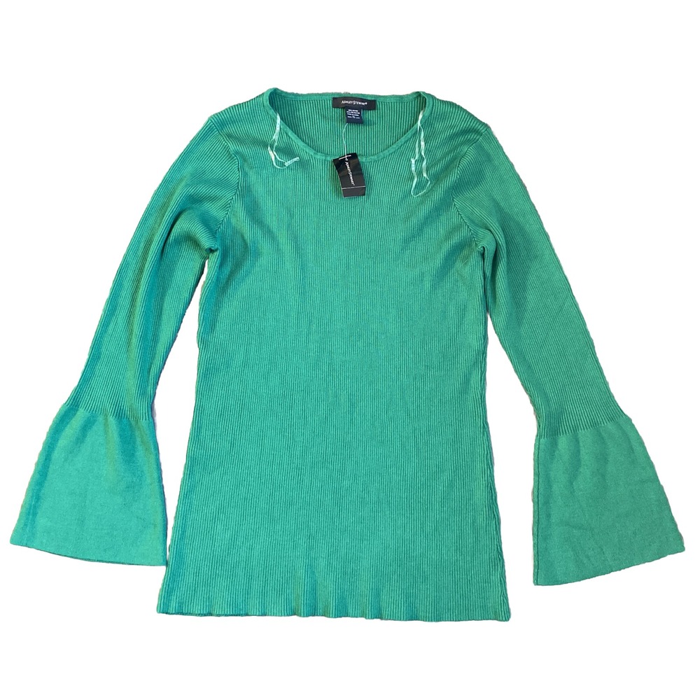Ashley Stewart Sweater Womens 26 Stretch Ribbed Long Sleeve
